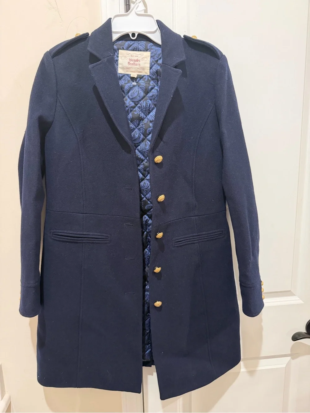 Brooks Brothers 100% wool coat size 8 - Picture 1 of 9